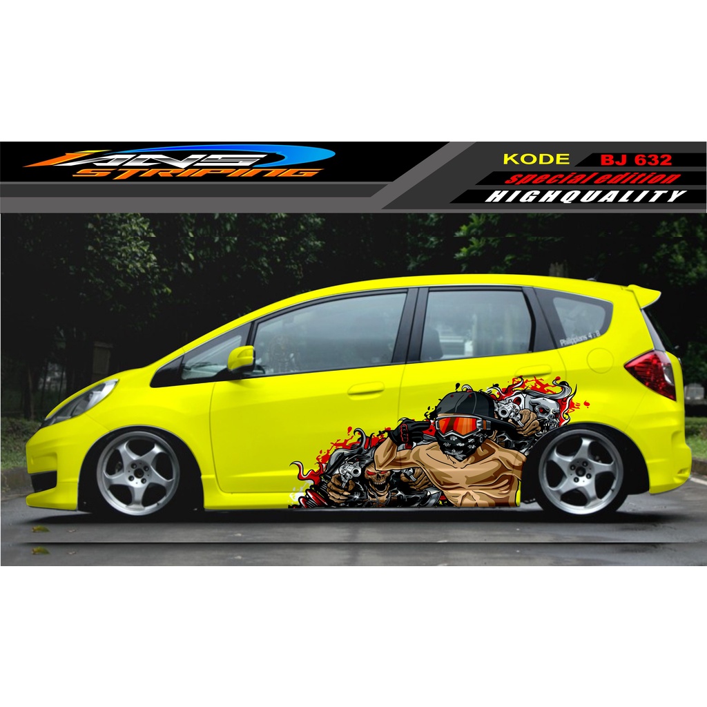 DECAL STICKER MOBIL JAZZ BRIO AVANZA SIGRA YARIS / STIKER VARIASI MOBIL / MODIF STICKER MOBIL 632