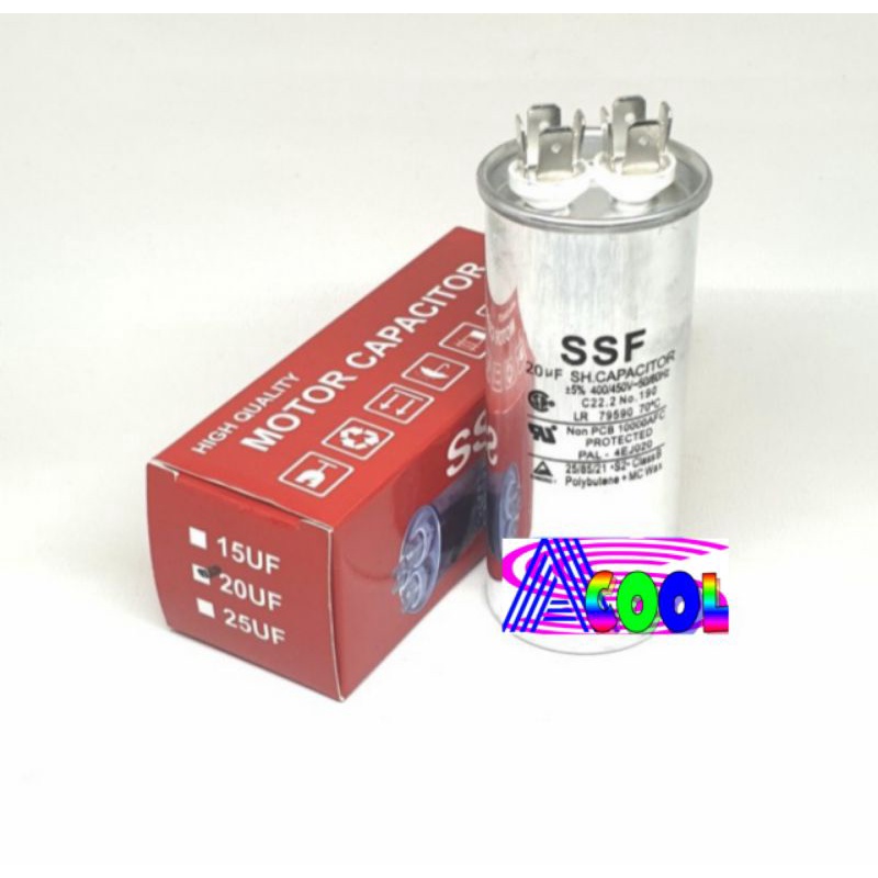 Kapasitor AC 20 uf/Capacitor AC 20 Mikro/Kapacitor 20 Micro