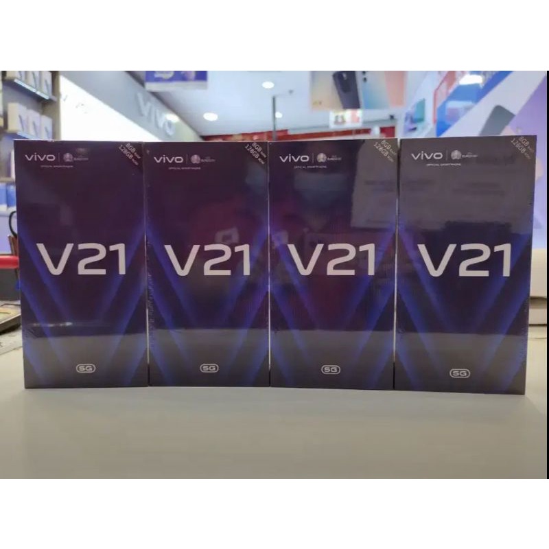 Vivo V21 5G 8GB + 3GB / 128GB Garansi Resmi.