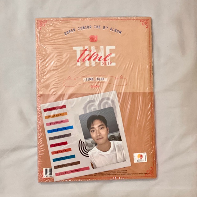 UNSEALED READY STOCK SUPER JUNIOR 9th ALBUM "TIME SLIP' - SIWON VERSION
