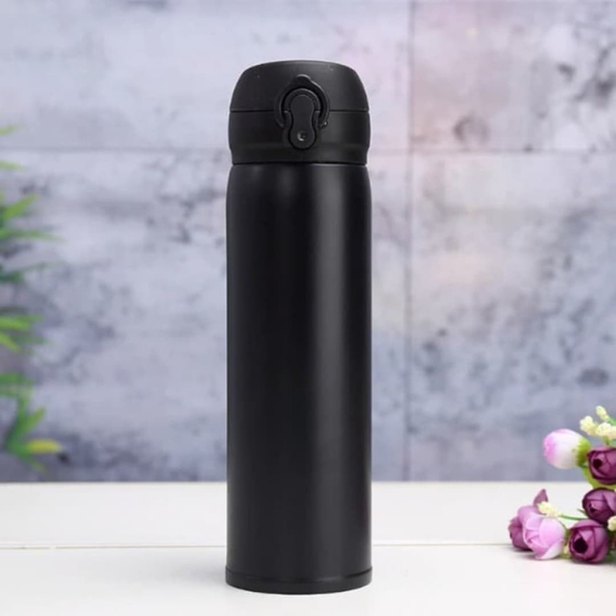 *COD* Termos Led Suhu HITAM - Thermos Temperatur Suhu - Vacuum Tumbler Botol Minum