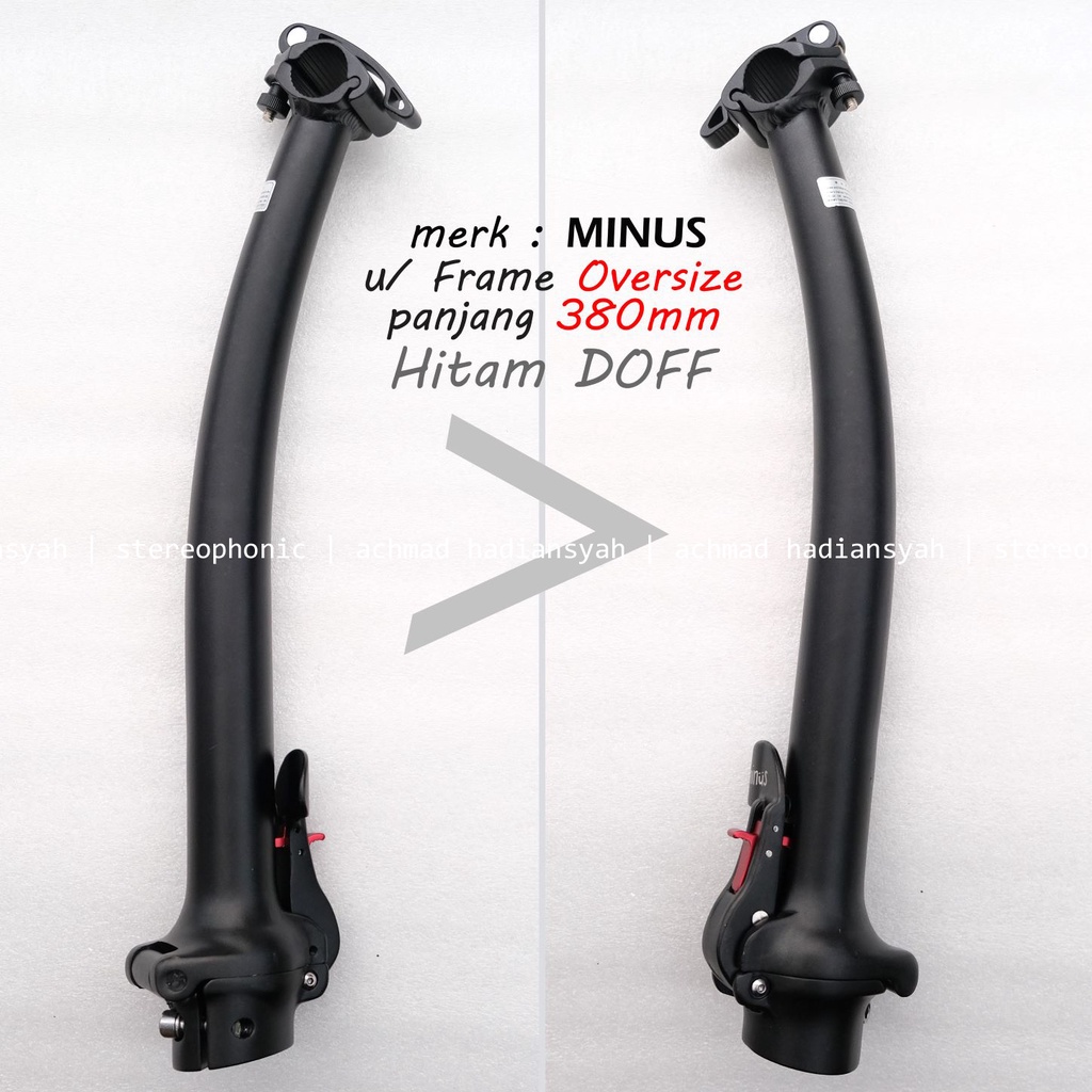 Handlepost Seli untuk Frame Headset Oversize Handlepost Fixed 380mm Bengkok merk MINUS Handlepost MI
