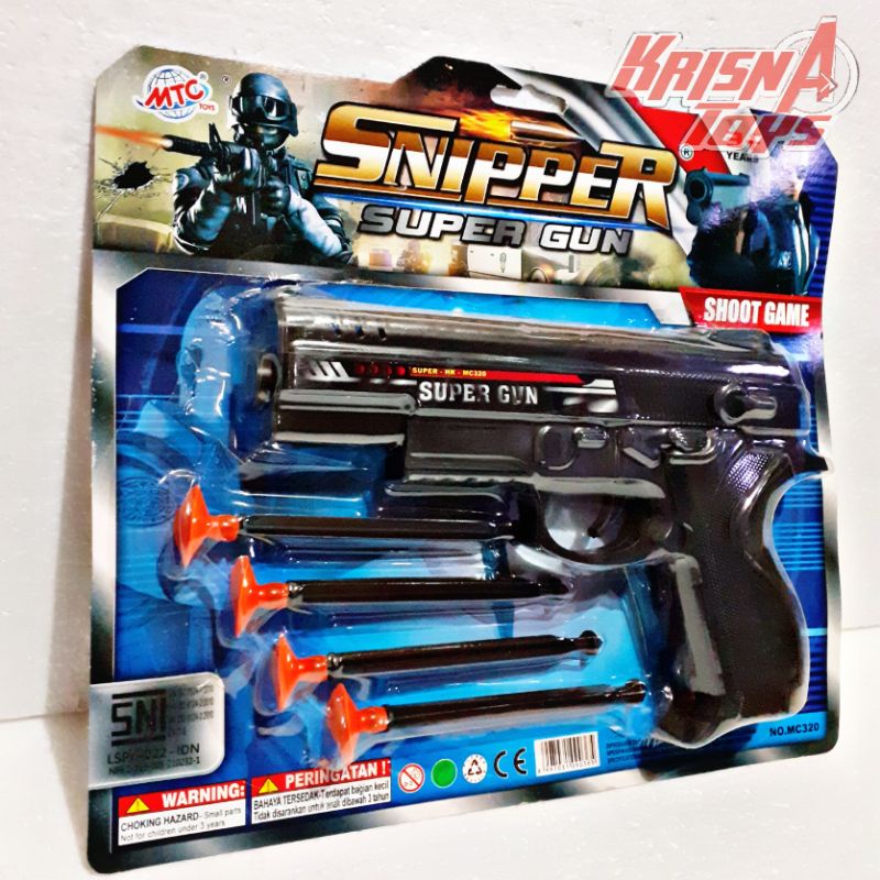 PISTOL MAINAN SNNIPER SUPER GUN/TEMBAKAN MAINAN