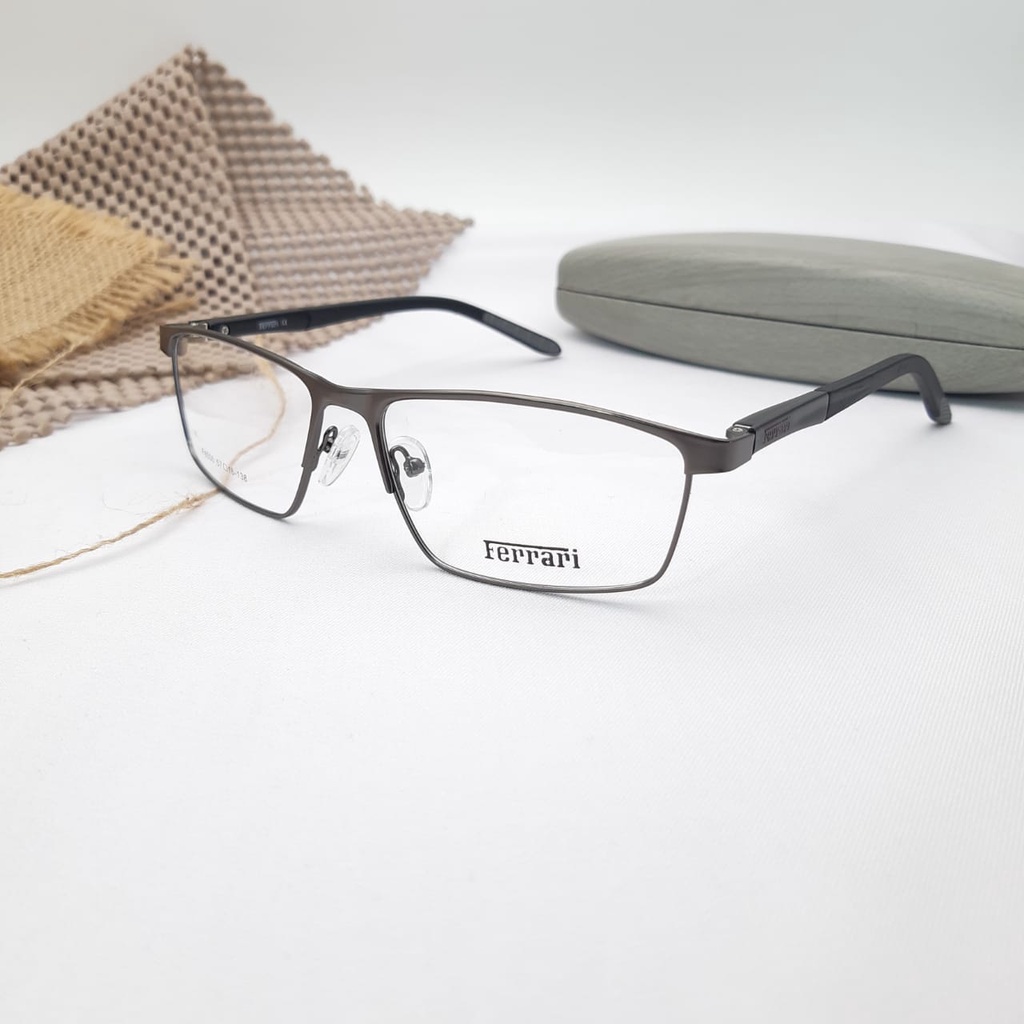 Ramadhan Sala!! Frame FER 8506 Kacamata Photocromic Pria / Wanita Anti Radiasi Premium Free Box dan Lap