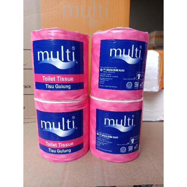 MULTI bathroom tissue CORE 1 Roll 100gr 2ply/ Tisu gulung toilet / tisu rol wc 1Roll