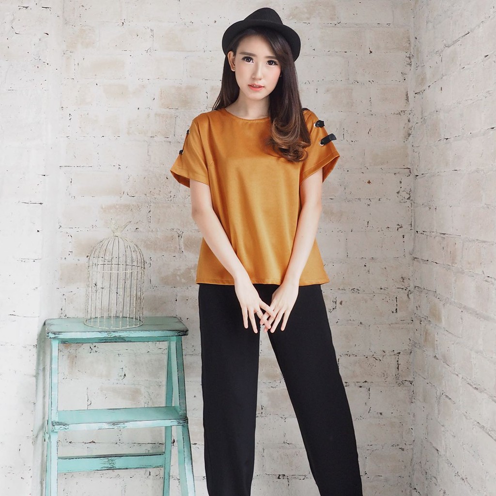 TJ145 - MONIQUE TOP / Atasan Wanita / Baju Kantor / Atasan Cewek Fashion Trendy