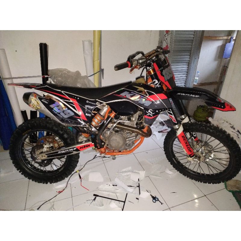 

STICKER DECAL KTM 450 2014 DENGAN OREN STABILO FLOW LAMINASI TEBAL 400 MICRON