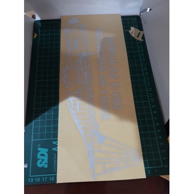 

sticker hercules c-130 uk 30x12 - Merah