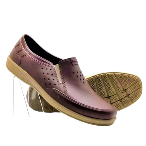 Sepatu Pantofel Karet Pria ATT AWK 557 Hitam - Coklat Muda -Coklat Tua