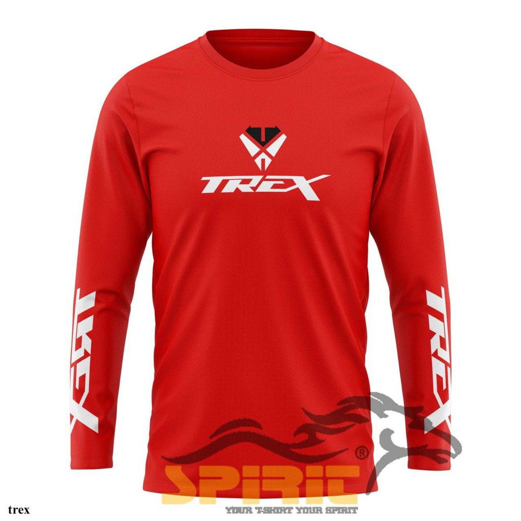 KAOS SEPEDA TREX SEPEDA GOWES LENGAN PANJANG FOLDING BIKE MTB THRILL PRIA JUMBO