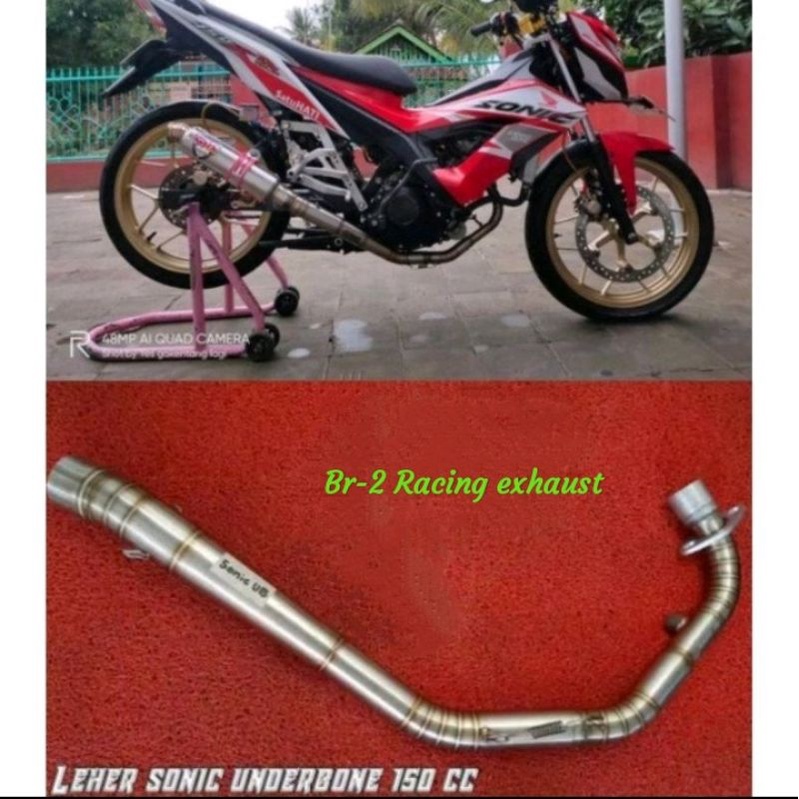 Leheran Header Knalpot Sonic 150 UB/Uderbone Roadrace