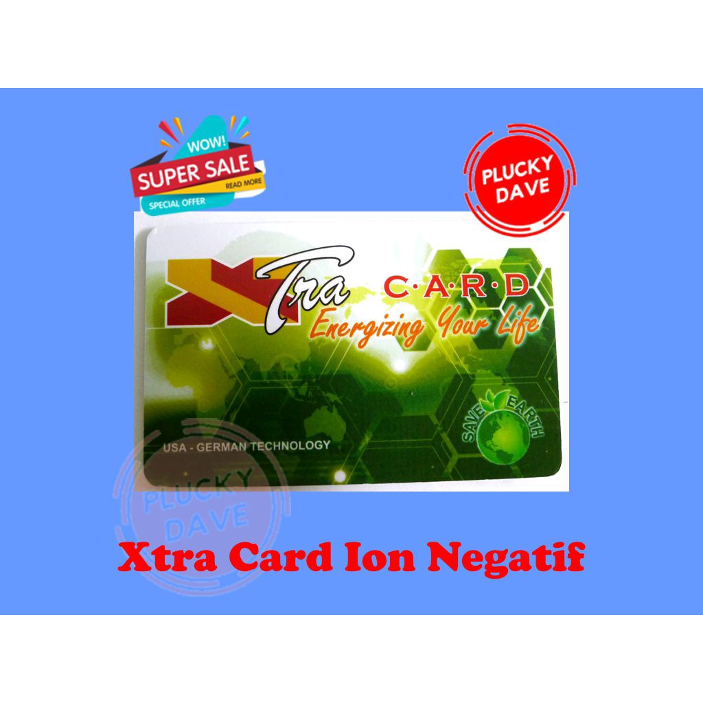 Kartu Extra card Ion Negatif kesehatan