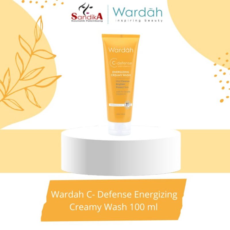 Wardah C-defense energizing creamy wash / sabun wajah