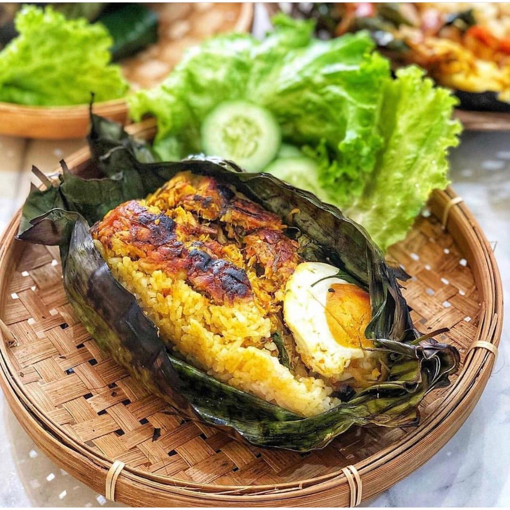 Nasi Bakar Telur Asin untuk menu sahur dan buka puasa