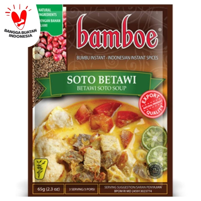 

Instan-Masak-Bumbu- Bamboe Soto Betawi 65 Gr -Bumbu-Masak-Instan.