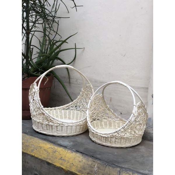 keranjang rotan cincin ukuran M