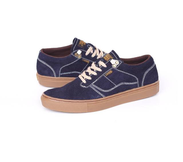 Sepatu Lokal Shoes Local Pride Cevany Gordon  Low Cut Navy Gum