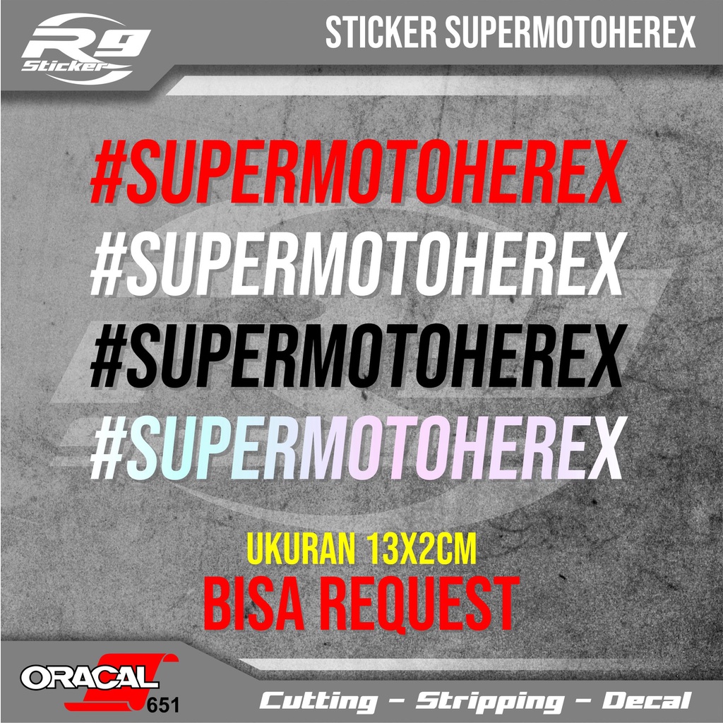 Sticker Supermoto Herex Hologram