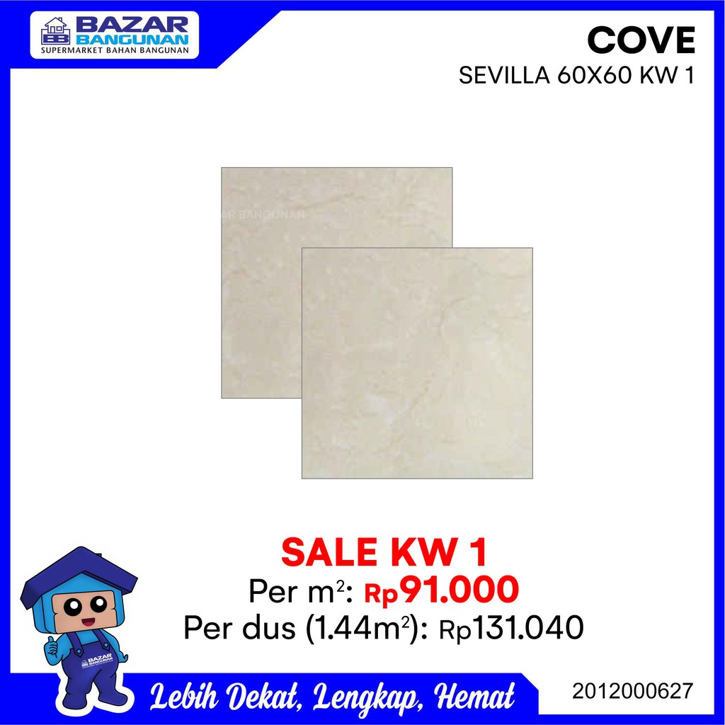 Cove Granite Granit Tile Lantai Dinding Sevilla 60x60 1 44 M Kw1 Indonesia