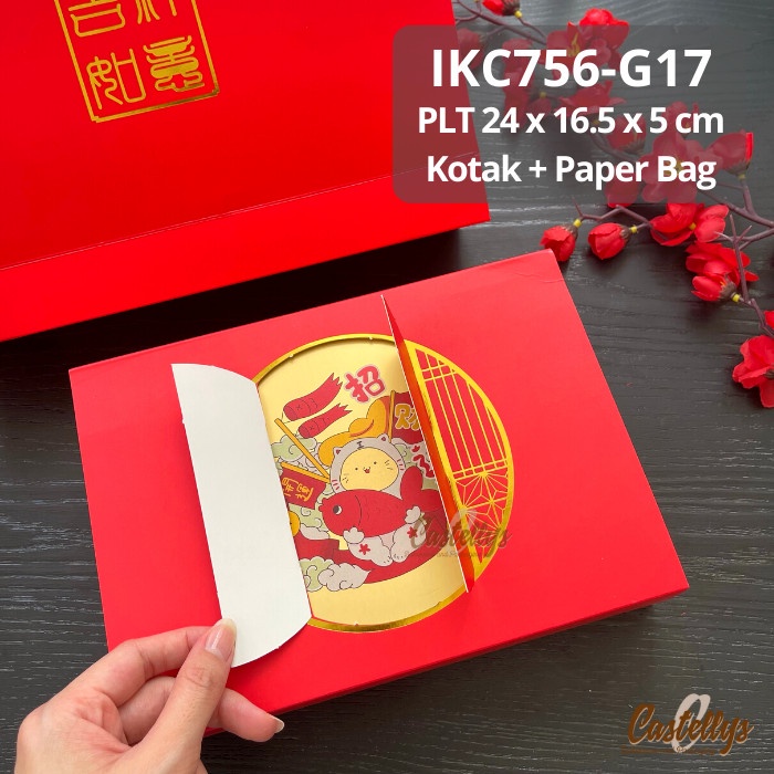 

Kotak Box IKC 756-G17 Nastar Kue Kering Mooncake Pia Hampers Imlek CNY