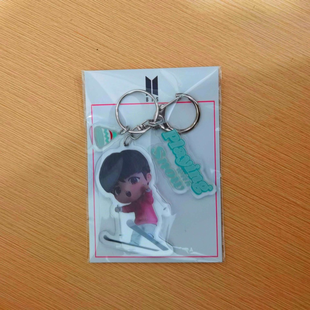 Gantungan Kunci Desain Kartun BTS Miniytan Bahan Akrilik