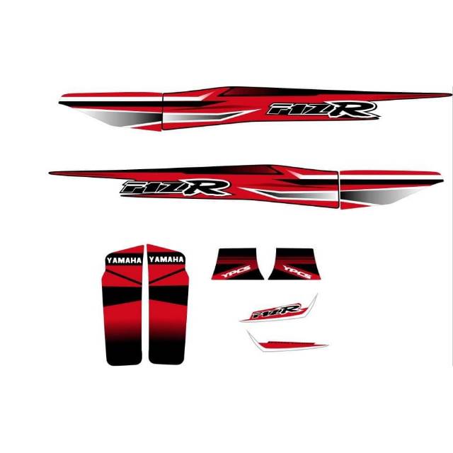 Striping fizr merah hitam