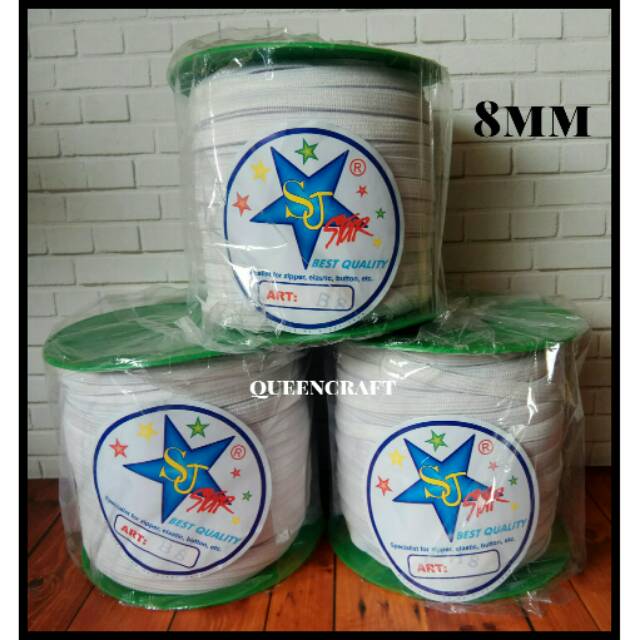 Karet elastis/karet masker 8mm