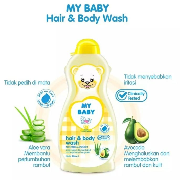 My Baby Hair &amp; Body Wash 200ml