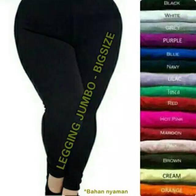 Legging Jumbo Panjang Celana Legging Jumbo Wanita