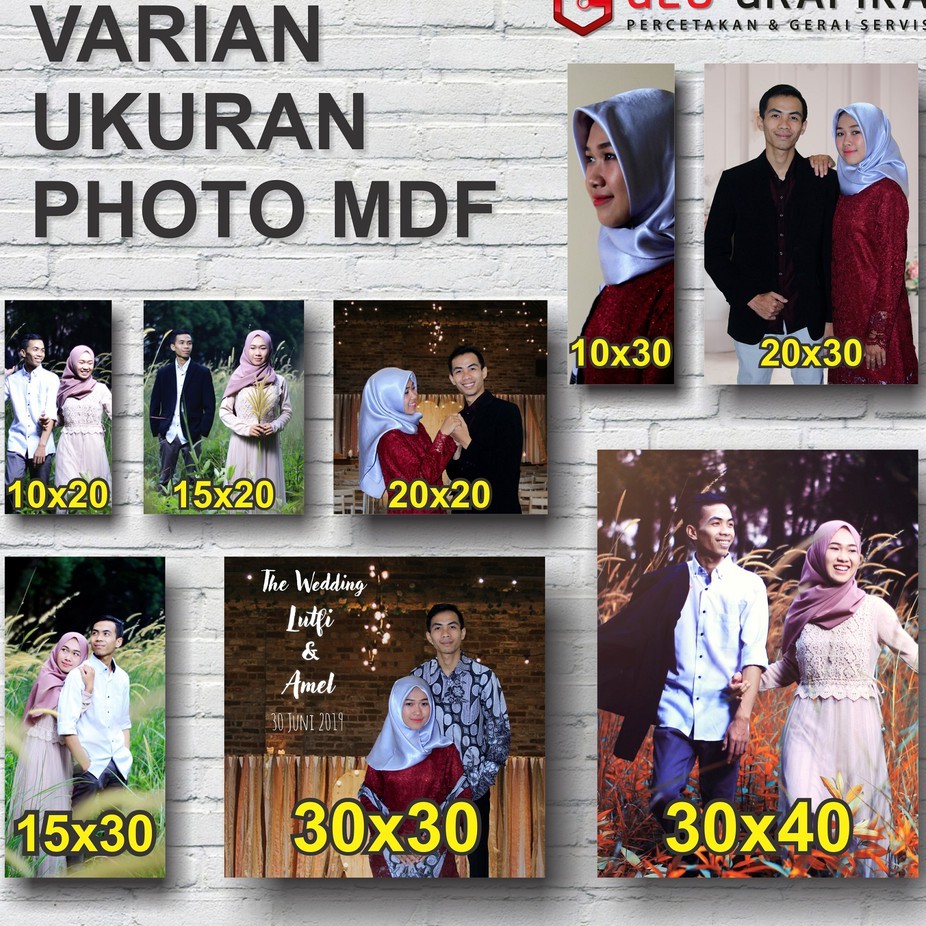 Jual Cetak Foto Mdf X Cm Custom Shopee Indonesia