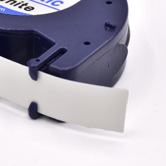 

♬ DYMO LETRATAG LABEL TAPE WHITE PLASTIC 12MM ✵