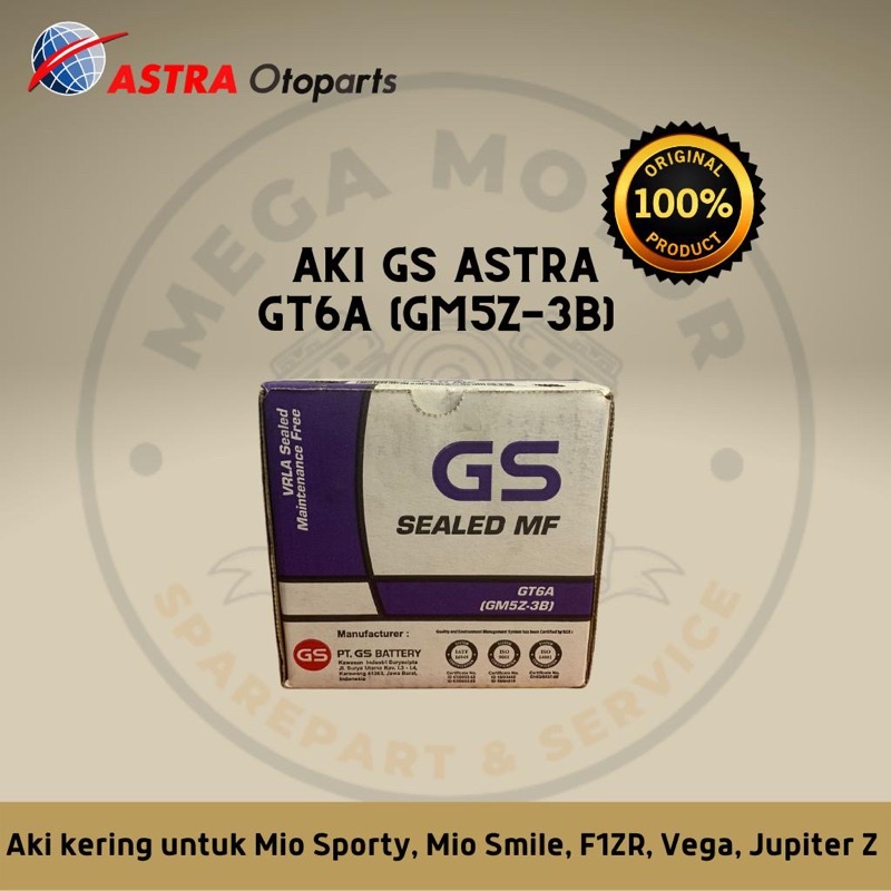 AKI KERING MOTOR GS ASTRA | GM5Z-3B / GT6A | 100% ORIGINAL GS ASTRA