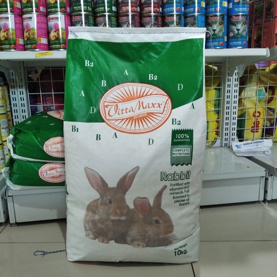 makanan kelinci - pelet kelinci Rabbit Food vitamax 10 kg