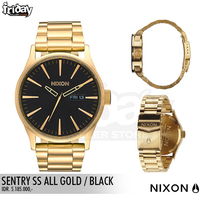 NIXON | SENTRY SS ALL GLD BLK | JAM TANGAN