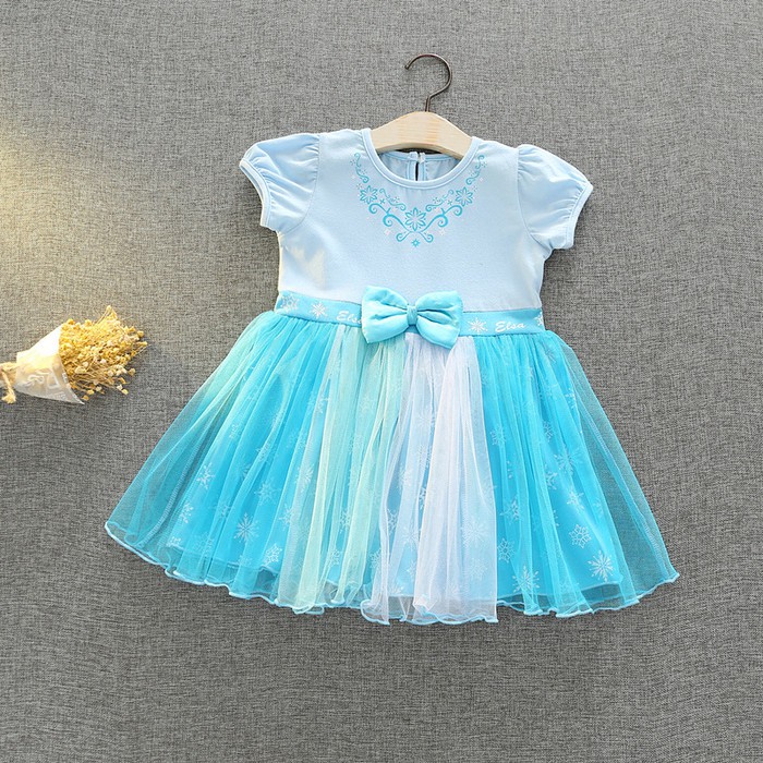 Baju frozen elsa anak dress tutu Frozen elsa COSTUME simple PRINCESS