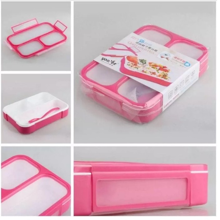 Yooyee 579 3Skat Gird Lunchbox / Kotak Makan Lunch Box Bekal Anak