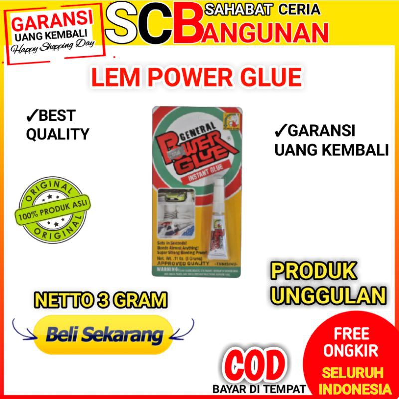 

Lem Power Glue Original Hologram General 11oz 3 gr
