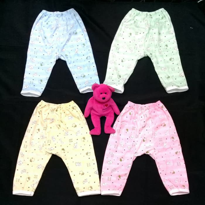 2 Pcs Celana Panjang Bayi 0-5 bulan Bear / 0 bulan newborn 0bulan 1bulan 1 bulan 2bulan 2 bulan 3 bu