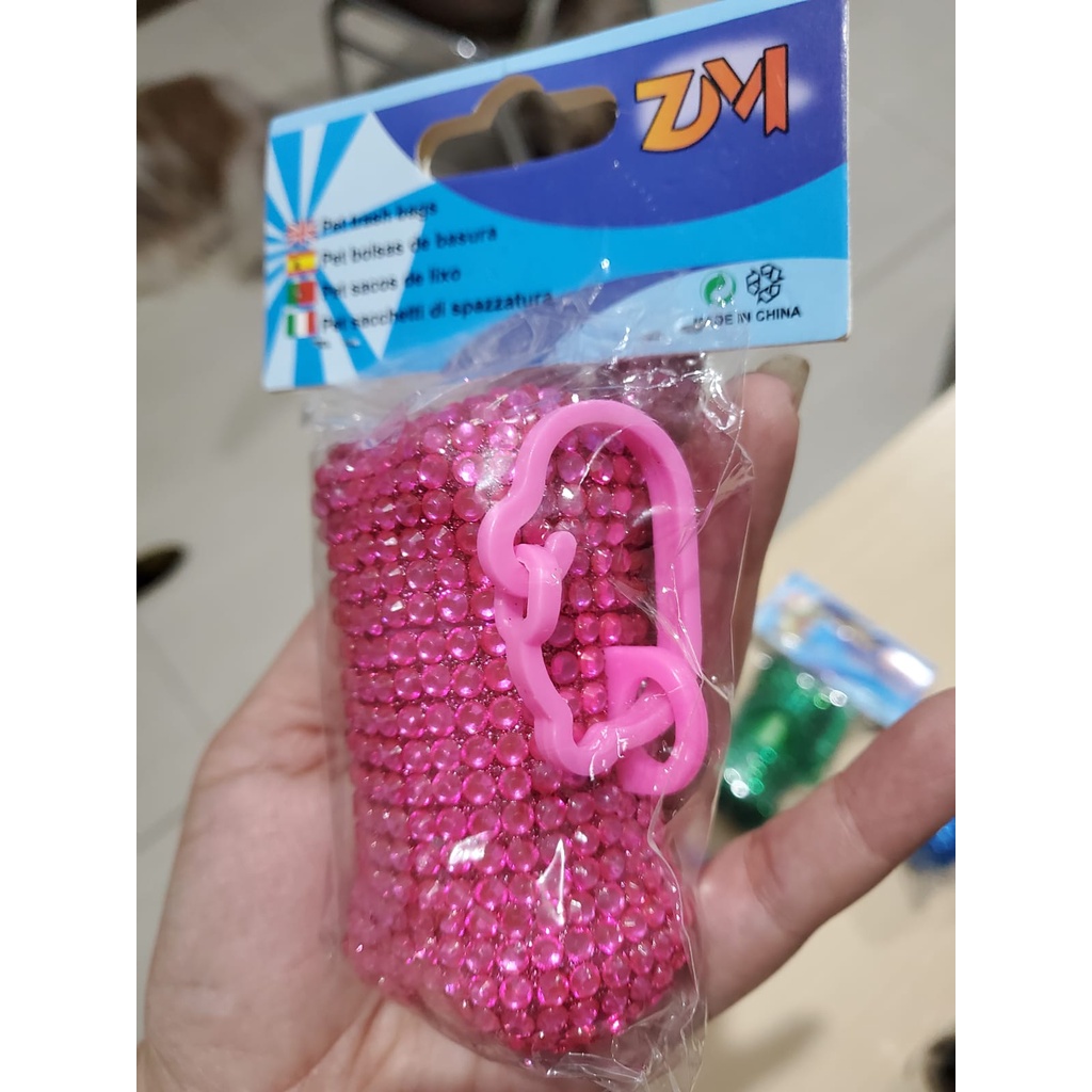 Poop Bag Dispenser Luxury Diamond / tempat kantong poop anjing kucing diamond bentuk tulang