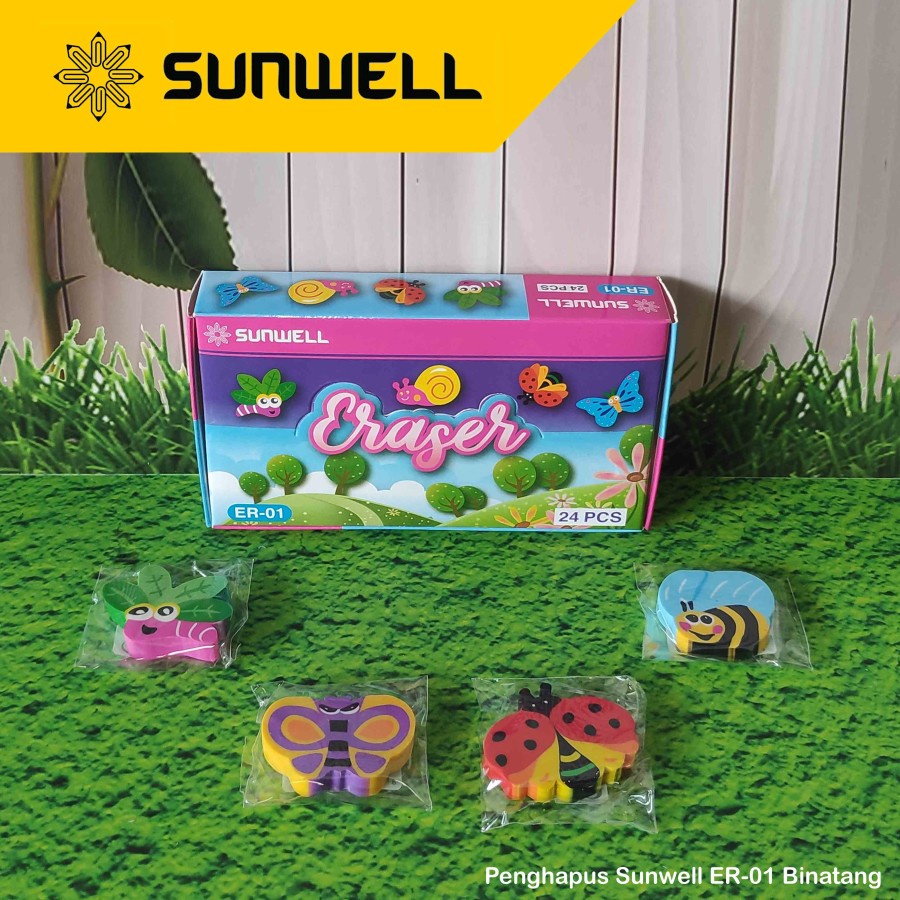 

Penghapus Sunwell motif ER-01, ER-02, ER-04 Binatang