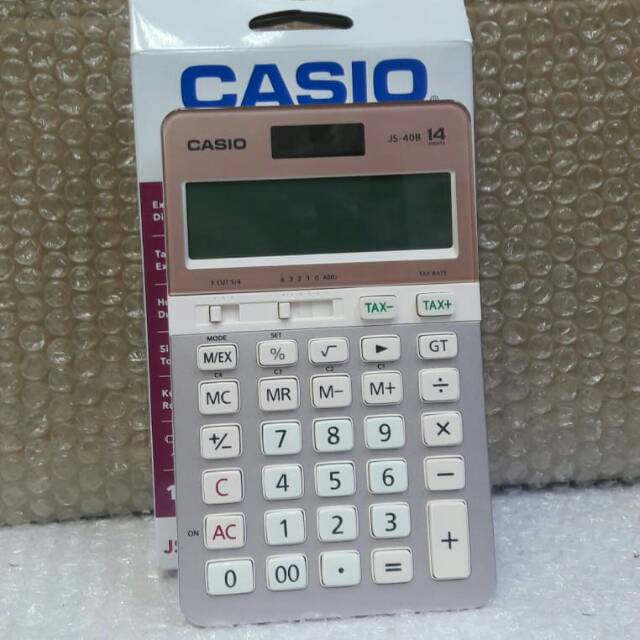 

CASIO CALCULATOR JS 40 B HEAVY DUTY 14 DIGIT ORIGINAL