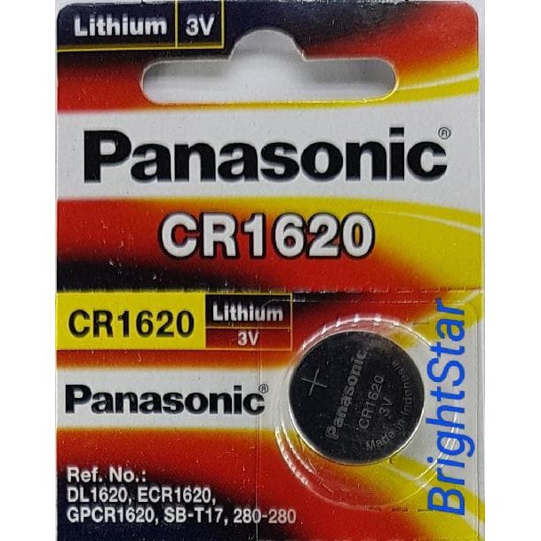 Baterai Kancing Panasonic CR1620 (@1PC)