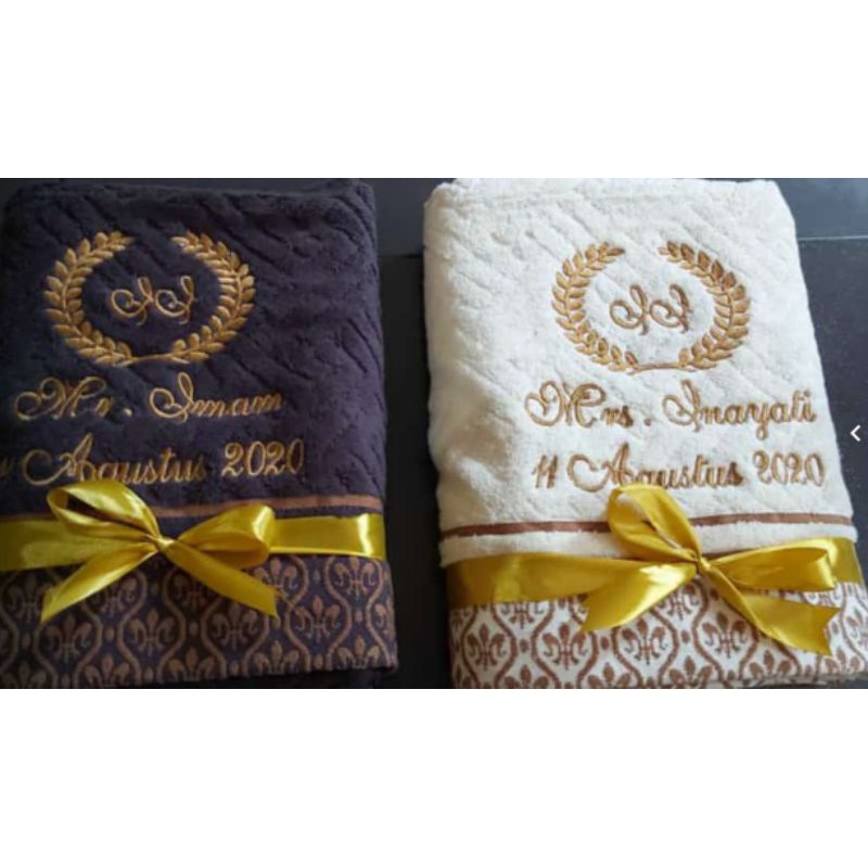 handuk capple/handuk seserahan/handuk bordir