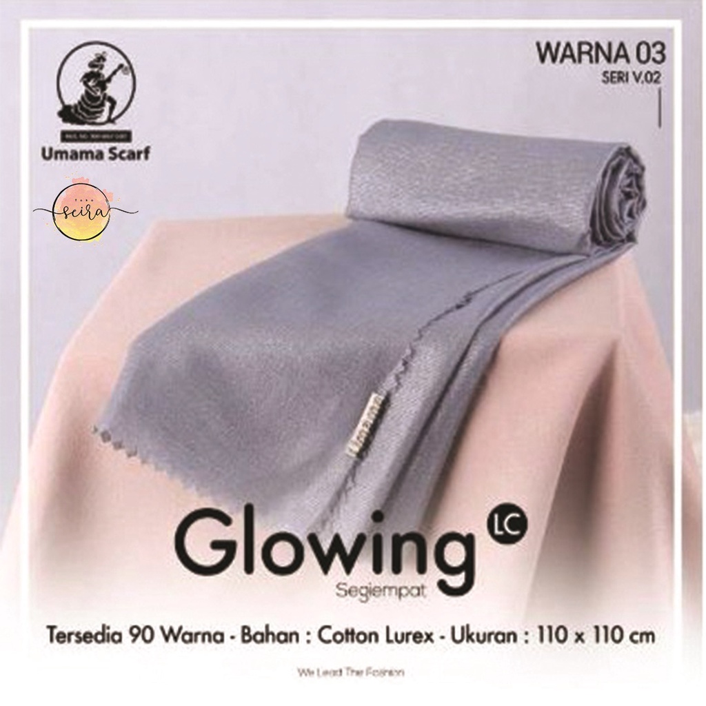 [BISA COD] Umama Kerudung / Hijab Glowing Laser Cut (LC) Part 1 (Bisa Pilih Warna)