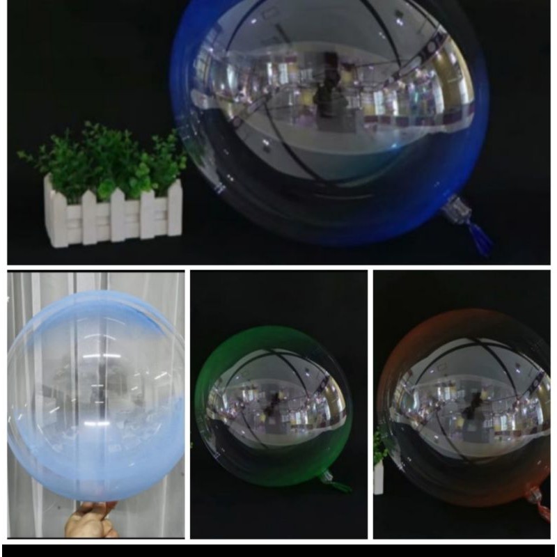 BALON PVC BOBO 18 INCH TRANSPARAN WARNA 1 PACK ISI 50 PCS / BALON BOBO 18 INCH / BALON BOBO WARNA 18