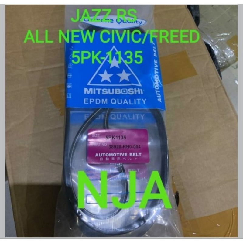 fan van v belt tali kipas 5pk1135 jazz RS all new civic freed 5pk-1135