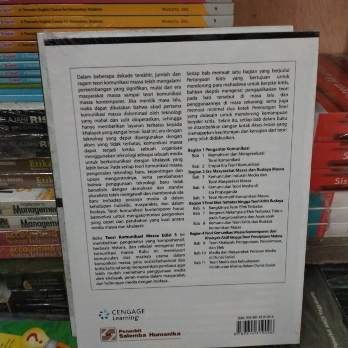 

HOT SALE!!! TEORI DASAR KOMUNIKASI MASSA, BUKU ORIGINAL TERBARU