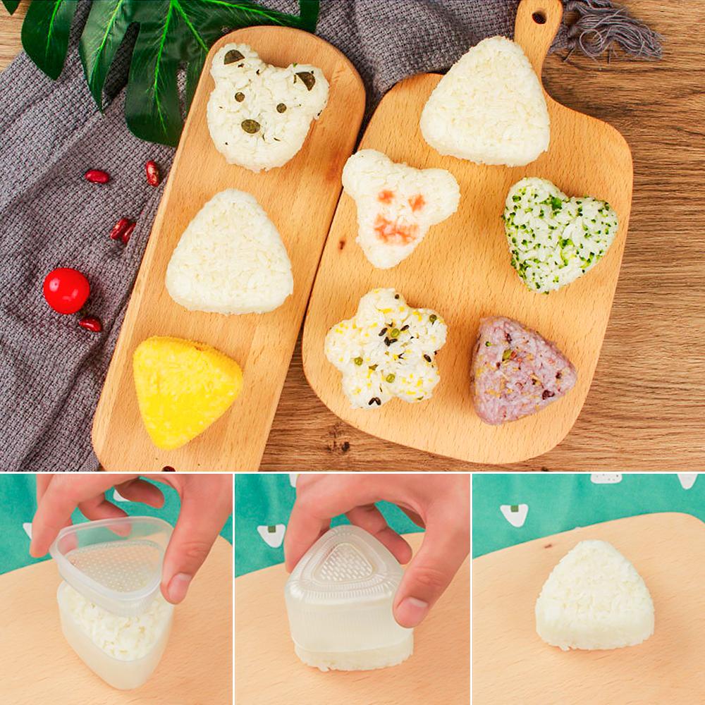 Chookyy Cetakan Nasi Sushi Untuk Gadget Dapur Anak Lunch Box Dekorasi 6bentuk Sandwich Maker