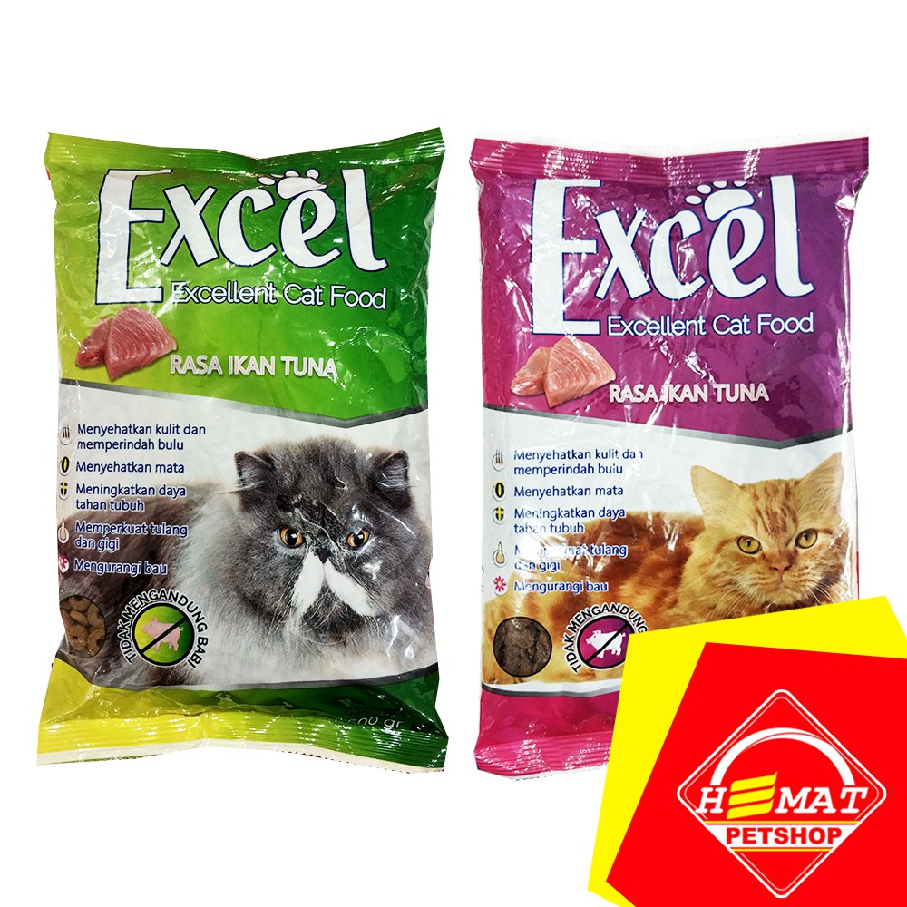 Excel Excellent Cat Food 500 Gram Makanan Kucing Donat Ikan