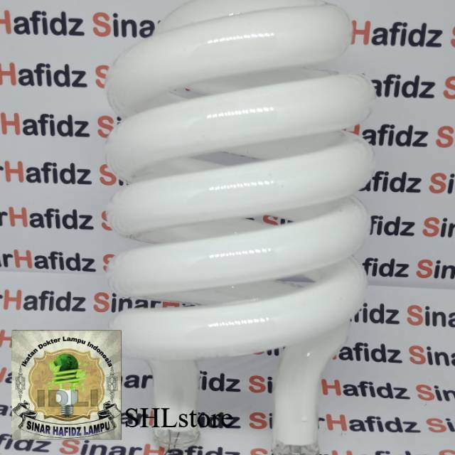 kaca lampu 45w spiral triband plus buble warp